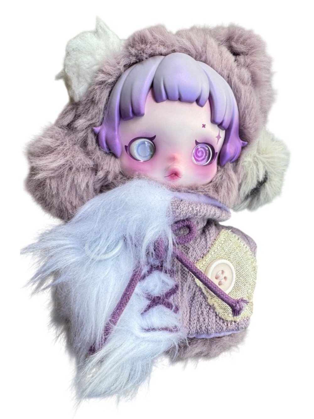 POP MART x SKULLPANDA Ratty Bear Plush Keychain Bag Charm Collectible Authentic